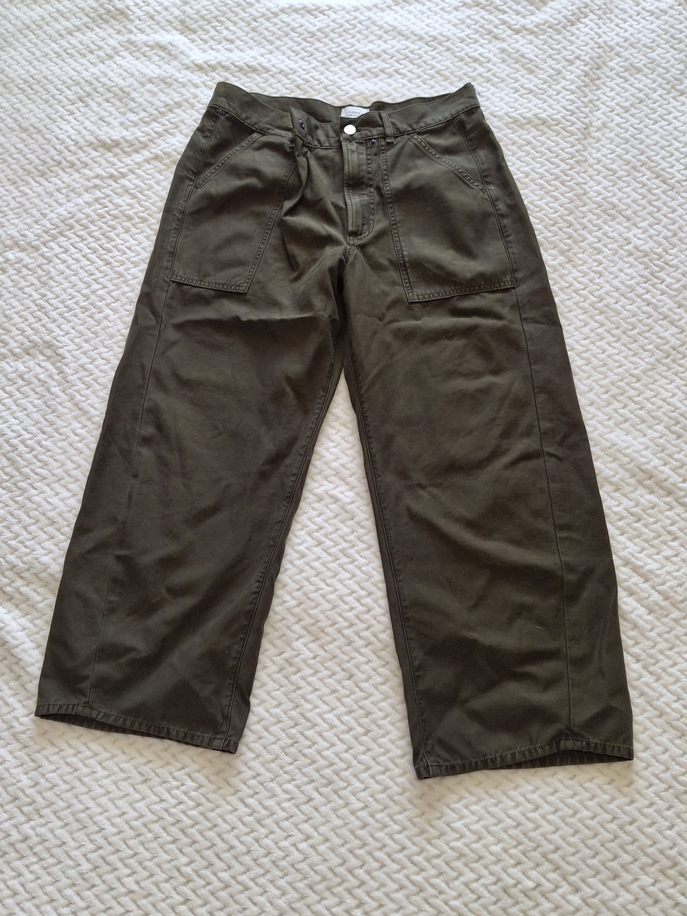 NWOT Women's Citizens Of Humanity Ines Crop Utility Trousers Size 27